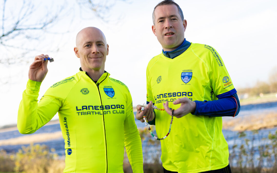 Lanesboro pair ‘Chasing the Bell’ in extreme triathlon to raise funds for Childhood Cancer Ireland  
