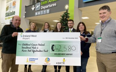 Ireland West Airport staff raise €42,500 for three Irish charities in 2022