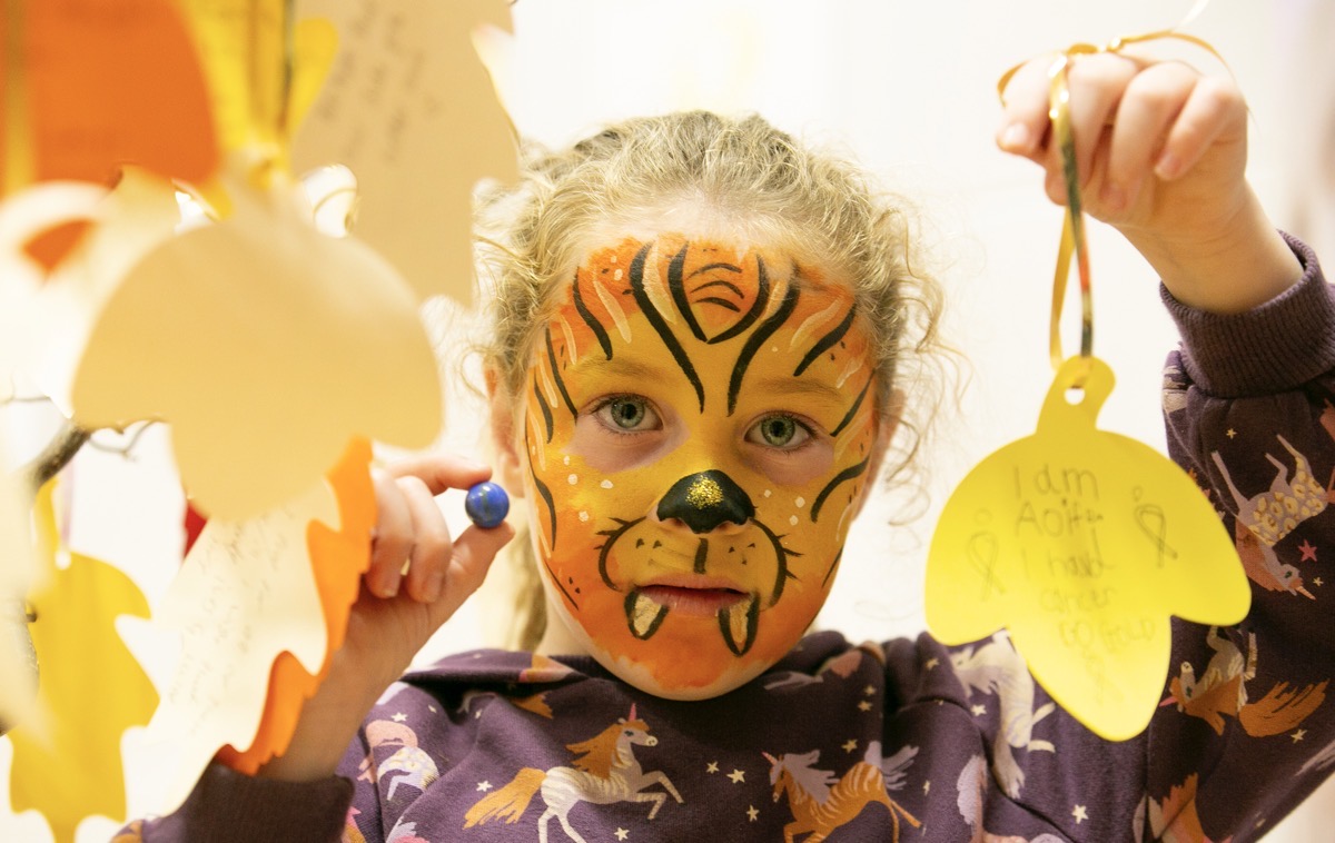 *****NO FEE PIC***
24/09/2023
Aoife McQuillan 6 from lucan
during the Light it up Gold Walk in Maynooth, Co. Kildare.
The candlelit walk brought families and the community together in solidarity, to shine a light on living with and beyond childhood cancer.
The event took place in St. Patrick’s College Maynooth & St. Mary's Boys' National School marking the 10th anniversary of the first walk in Dublin in 2013.
PHOTO: Gareth Chaney/Collins