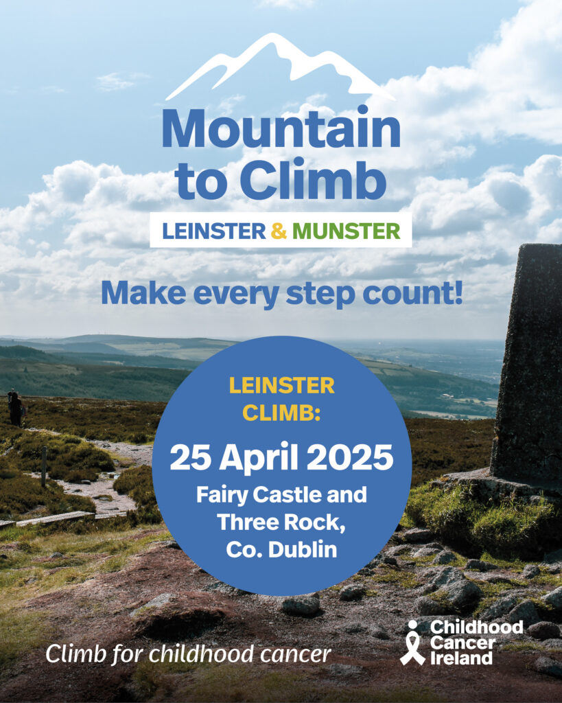 Graphic for Mountain to Climb, including the date.