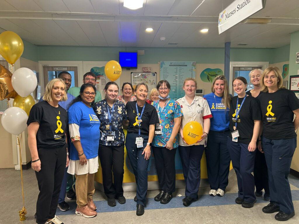 the paediatric ward in Waterford University Hospital goes gold